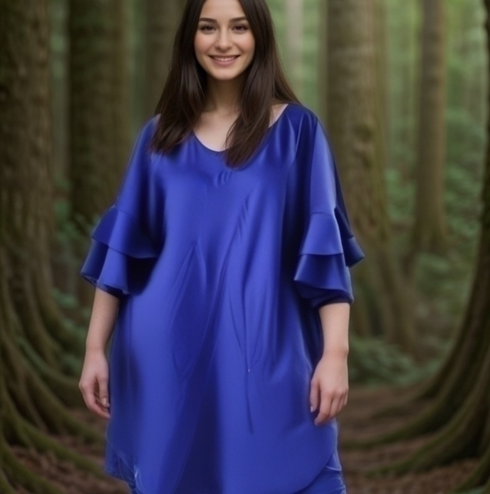 💥NWT💥 AVENUE PLUS RUFFLE SLEEVE DRESS SZ 4X